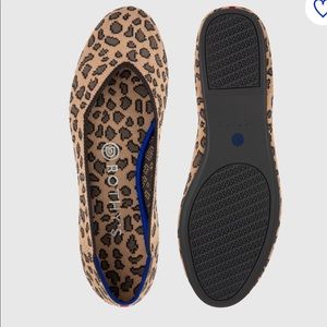 ‘The Flat’ round toe cheetah print Rothy’s